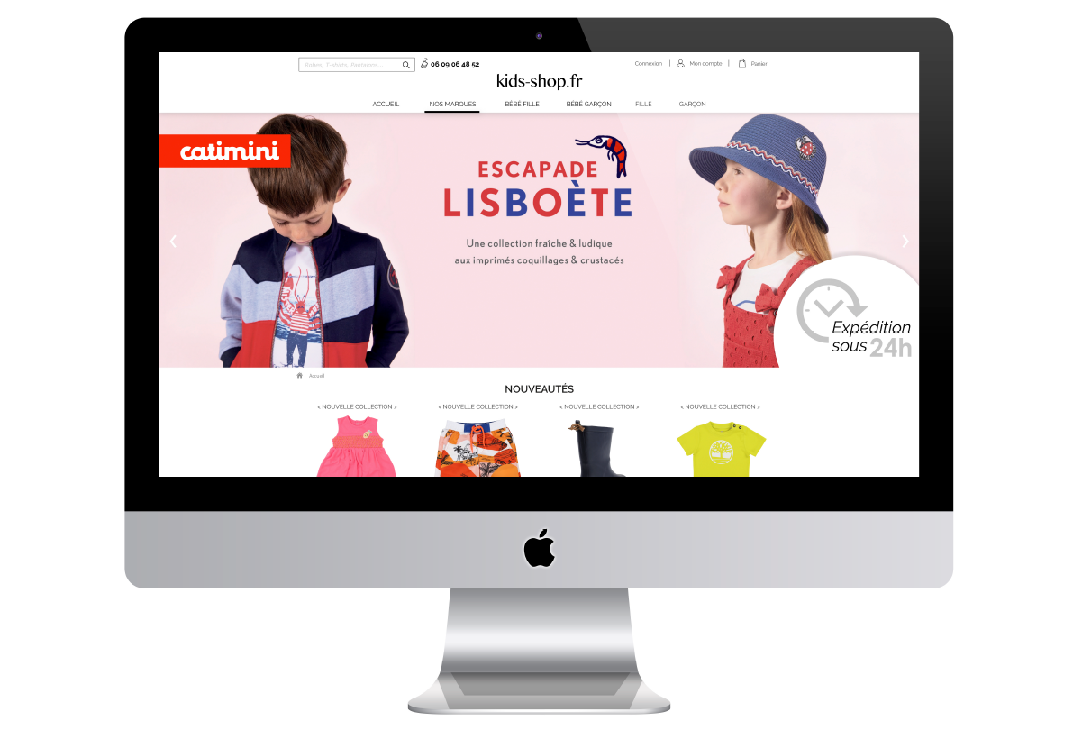 kids site ecommerce mode vetements enfants granville