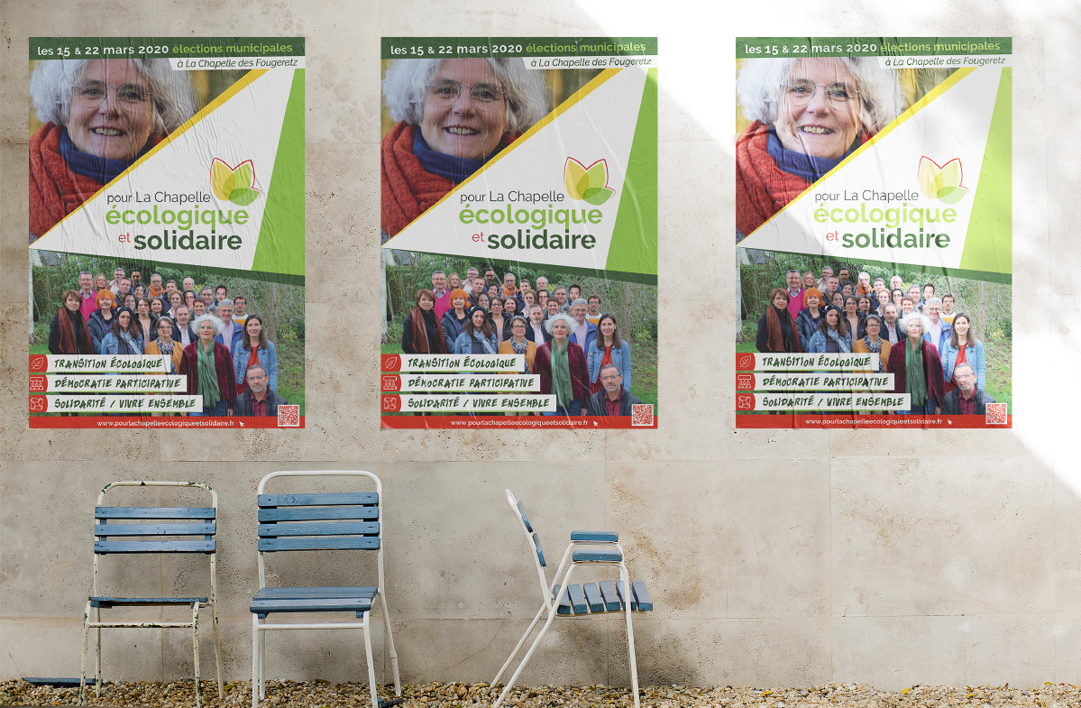 affiches la chapelle ecologique solidaire elections municipales