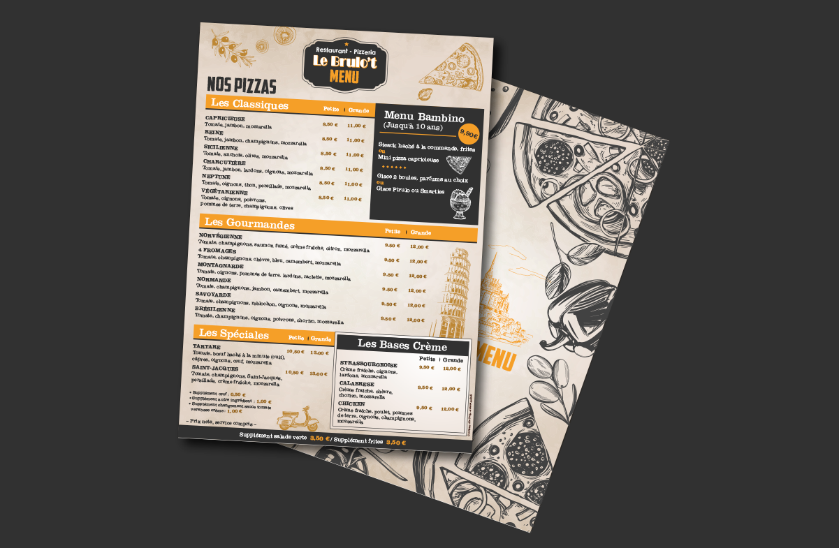 le brulot menus pizzeria saint jean le thomas