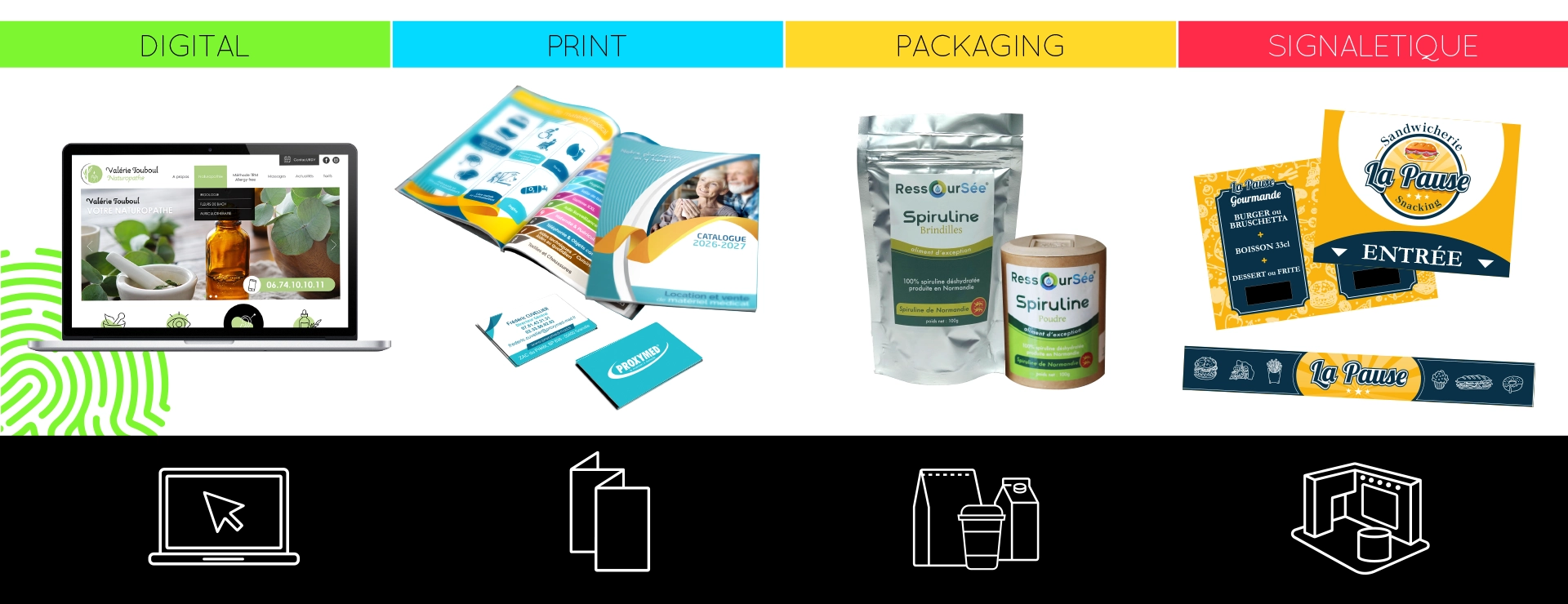 Green ID : digital, print, packaging et signalétique